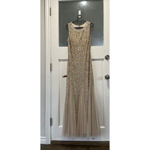 Elegant Gold Evening Gown